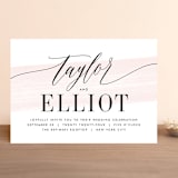 "Effervescent" - Wedding Invitations in Blush by Kristie Kern - Front