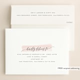 "Effervescent" - Wedding Invitations in Blush by Kristie Kern - FREE Recipient Addressing