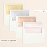 "Effervescent" - Wedding Invitations in Blush by Kristie Kern - Envelope Liner Options