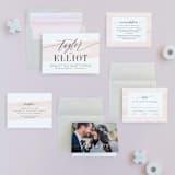 "Effervescent" - Wedding Invitations in Blush by Kristie Kern - Invitation Suite