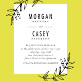 "minimally chic" - Wedding Invitations in Lemon by lena barakat - Close-Up