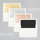 "minimally chic" - Wedding Invitations in Lemon by lena barakat - Envelope Liner Options