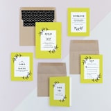 "minimally chic" - Wedding Invitations in Lemon by lena barakat - Invitation Suite