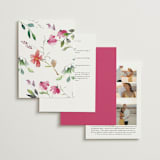 "Spring Wildflowers" - Wedding Invitations in Floral by Mere Paper - Back of Card Options