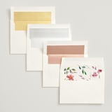 "Spring Wildflowers" - Wedding Invitations in Floral by Mere Paper - Envelope Liner Options