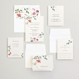 "Spring Wildflowers" - Wedding Invitations in Floral by Mere Paper - Invitation Suite
