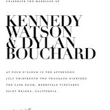 "The Minimalist" - Wedding Invitations in Pearl by Kelly Schmidt - Close-Up