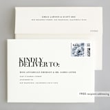 "The Minimalist" - Wedding Invitations in Pearl by Kelly Schmidt - FREE Recipient Addressing
