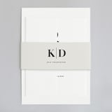"The Minimalist" - Wedding Invitations in Pearl by Kelly Schmidt - Assembled