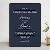 "Flawless" - Wedding Invitations in Midnight by Kimberly FitzSimons - Front