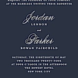"Flawless" - Wedding Invitations in Midnight by Kimberly FitzSimons - Close-Up