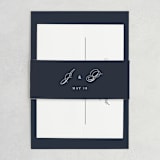 "Flawless" - Wedding Invitations in Midnight by Kimberly FitzSimons - Assembled