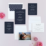 "Flawless" - Wedding Invitations in Midnight by Kimberly FitzSimons - Invitation Suite