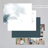 "Simple Elegance" - Wedding Invitations in Tuxedo by Phrosné Barwood - Back of Card