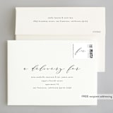 "Simple Elegance" - Wedding Invitations in Tuxedo by Phrosné Barwood - FREE Recipient Addressing