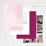 "Centifolia Rose" - Wedding Invitations in Velvet by kelli hall - Back of Card