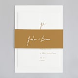 "Pastoral" - Wedding Invitations in Burlap by Up Up Creative - Assembled