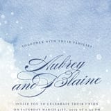 "Beachy" - Wedding Invitations in Ocean by Rebecca Daublin - Close-Up
