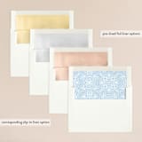 "Beachy" - Wedding Invitations in Ocean by Rebecca Daublin - Envelope Liner Options