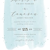 "Of the Sea" - Wedding Invitations in Sea by Shirley Lin Schneider - Close-Up