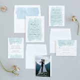 "Of the Sea" - Wedding Invitations in Sea by Shirley Lin Schneider - Invitation Suite