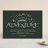 "Adventurous" - Wedding Invitations in Forest by Sarah Brown - Front