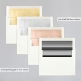 "Semiformal" - Wedding Invitations in Pebble by Kimberly FitzSimons - Envelope Liner Options
