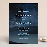 "Coastal Nights" - Wedding Invitations in Midnight by Kelly Schmidt - Front