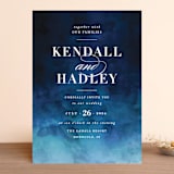 "Indigo Sea" - Wedding Invitations in Ocean by Kelly Schmidt - Front
