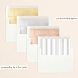 "Scripted Ampersand" - Wedding Invitations in Midnight by Roxy Cervantes - Envelope Liner Options