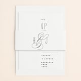 "Scripted Ampersand" - Wedding Invitations in Midnight by Roxy Cervantes - Assembled