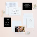 "Scripted Ampersand" - Wedding Invitations in Midnight by Roxy Cervantes - Invitation Suite