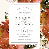 "Eden" - Wedding Invitations in Poinsettia by Lori Wemple - Close-Up