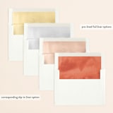 "Eden" - Wedding Invitations in Poinsettia by Lori Wemple - Envelope Liner Options