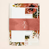"Eden" - Wedding Invitations in Poinsettia by Lori Wemple - Assembled