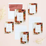 "Eden" - Wedding Invitations in Poinsettia by Lori Wemple - Invitation Suite