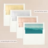 "Misty Mountain Range" - Wedding Invitations in Sky by Kelly Schmidt - Envelope Liner Options