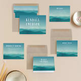 "Misty Mountain Range" - Wedding Invitations in Sky by Kelly Schmidt - Invitation Suite
