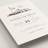 "Mountains" - Wedding Invitations in Ivory by Anastasia Makarova - Close-Up