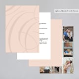 "Twirl Monogram B" - Wedding Invitations in Blush by Ariel Rutland - Back of Card