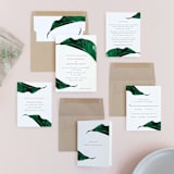 "Mod Palm" - Wedding Invitations in Pearl by Erin Hodges - Invitation Suite