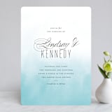 "Ombre" - Wedding Invitations in Sea by Roxy Cervantes - Front
