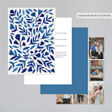 "Wildflower Floral" - Wedding Invitations in Navy by Katharine Watson - Back of Card