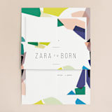 "Gemstones" - Wedding Invitations in Jewel by Lori Wemple - Assembled with Belly Band