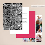 "Skyline San Francisco" - Wedding Invitations in Magenta by Laura Condouris - Back of Card