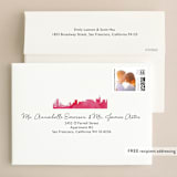 "Skyline San Francisco" - Wedding Invitations in Magenta by Laura Condouris - FREE Recipient Addressing