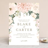 "Garden Wedding" - Wedding Invitations in Blush by Susan Moyal - Front