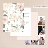 "Garden Wedding" - Wedding Invitations in Blush by Susan Moyal - Back of Card