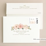 "Garden Wedding" - Wedding Invitations in Blush by Susan Moyal - FREE Recipient Addressing