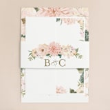 "Garden Wedding" - Wedding Invitations in Blush by Susan Moyal - Assembled